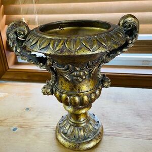 Ornate Gold Trophy Urn Planter